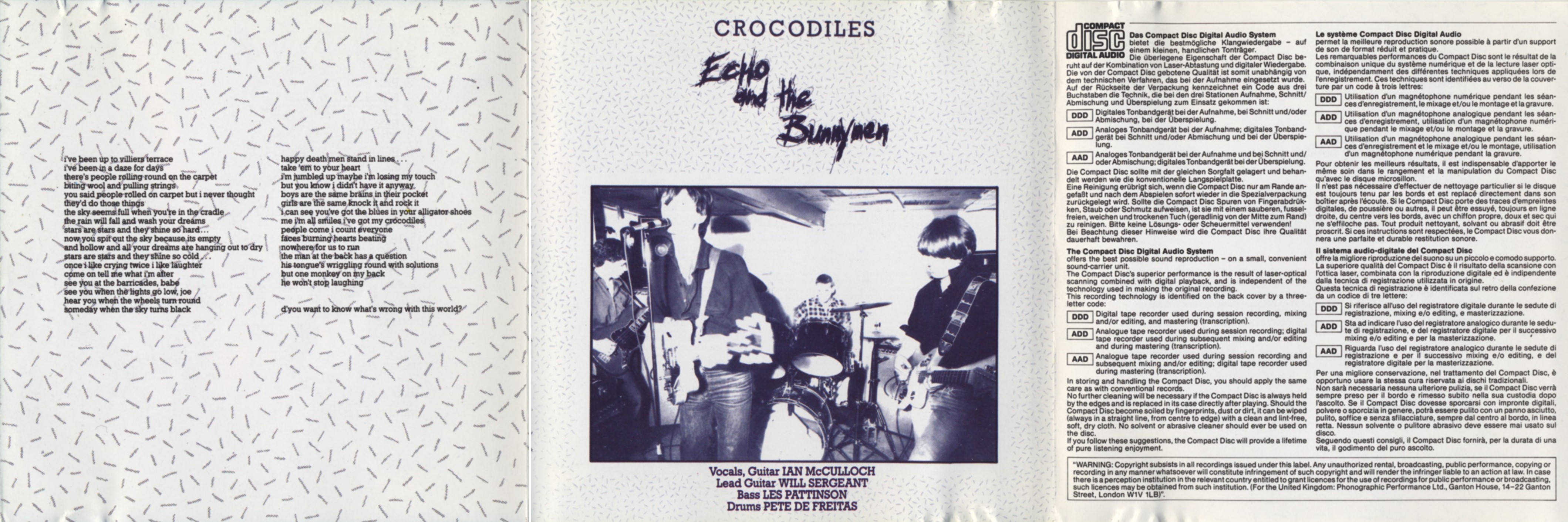Альбомы/1980. Echo & The Bunnymen - Crocodiles {2 издания}/1980. Echo & The Bunnymen - Crocodiles {1988, EU, Korova 2292-42316-2}/Covers/booklet 02.jpg