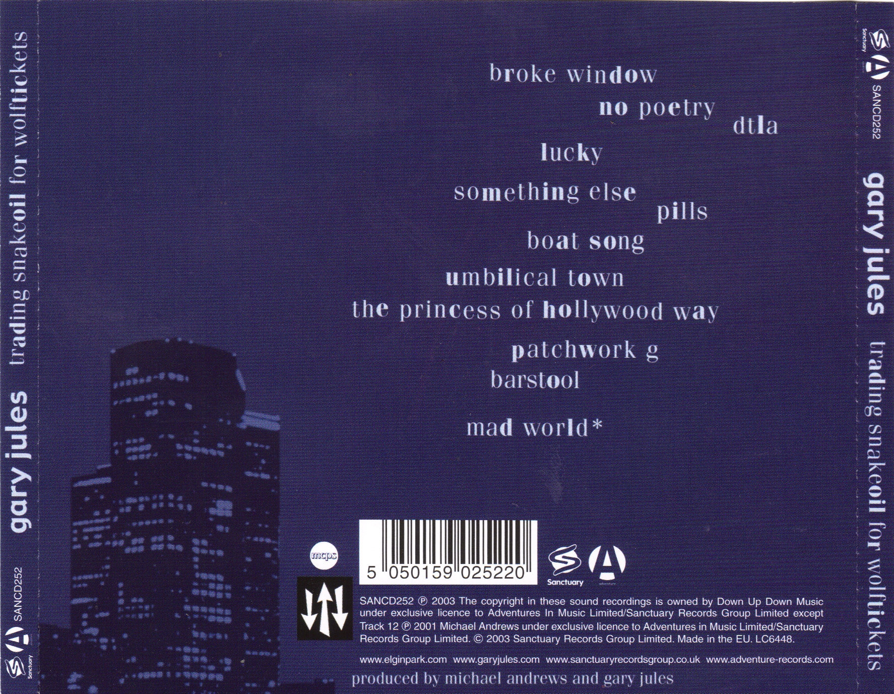 2001 - Trading Snakeoil For Wolftickets/Art/Back.jpg