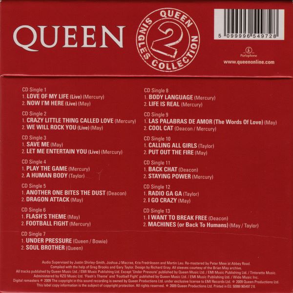 Queen - Singles Collection Volume 2 (2009)/Back.jpg