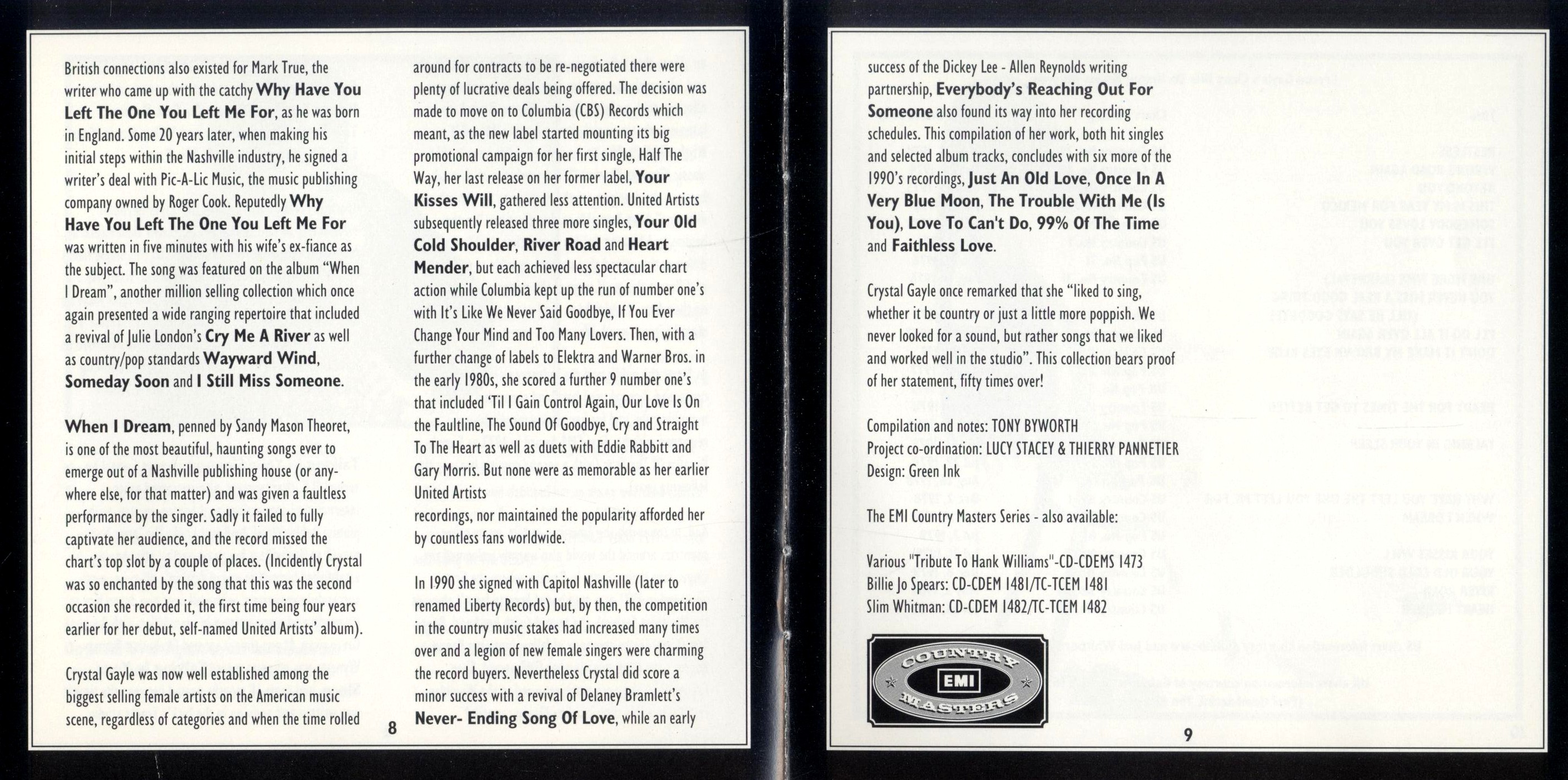 Crystal Gayle - 50 Original Tracks 1993 Artwork/Crystal Gayle - 50 Original Tracks (Booklet 05) 1993.jpg