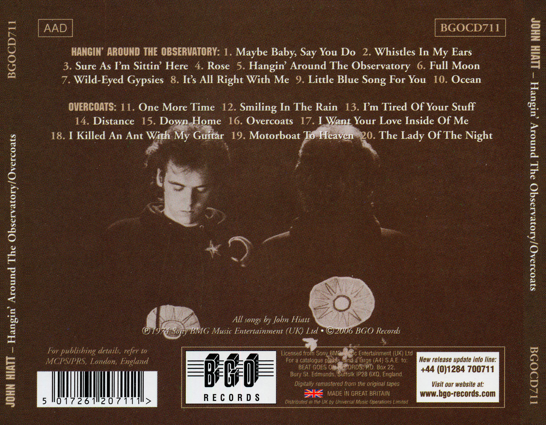 1974-75 - Hangin' Around The Observatory (1974) + Overcoats (1975)/Scans/Back.jpg