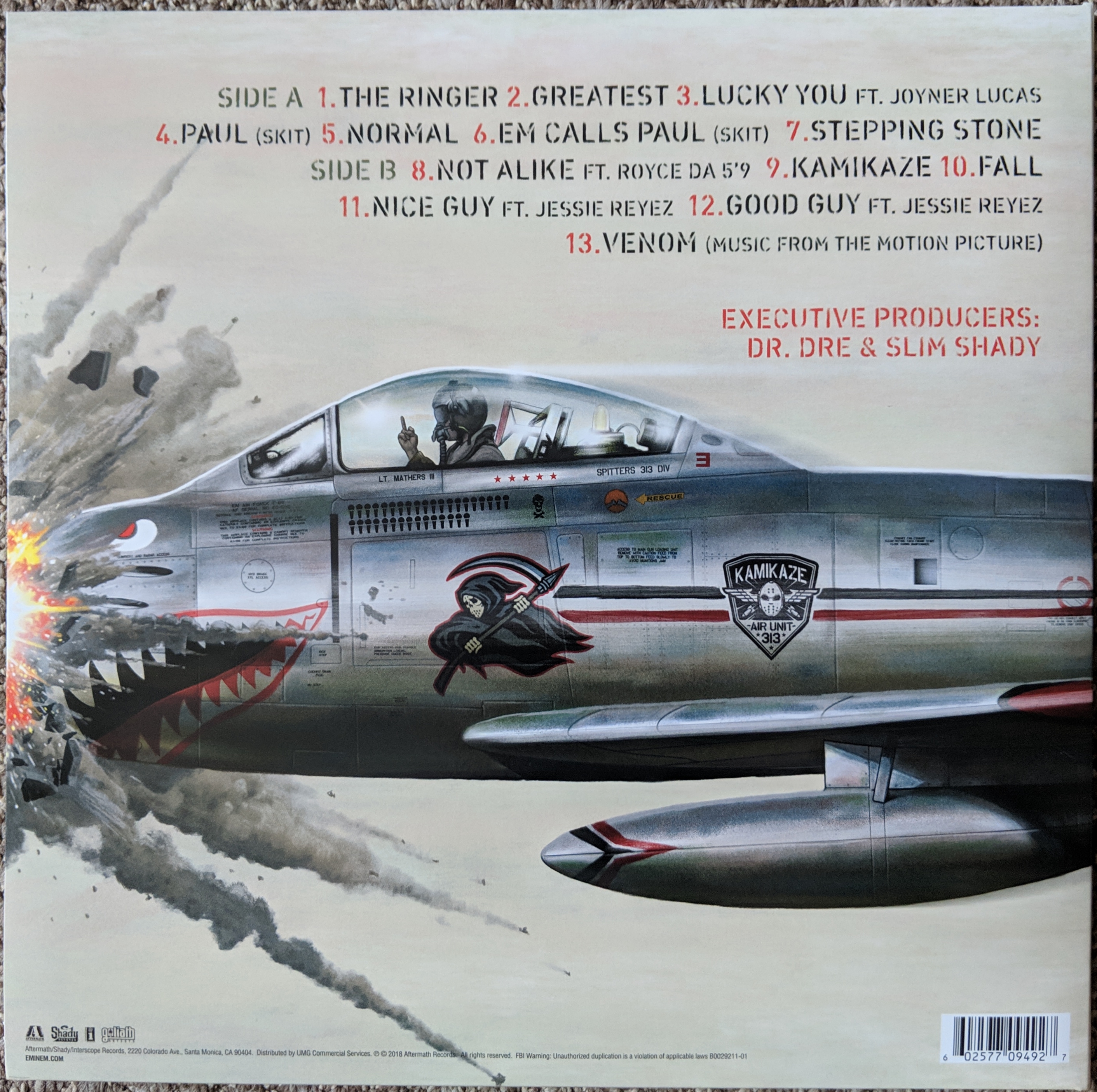 Albums/Eminem - Kamikaze (2018) [Vinyl-FLAC-24-192] {B0029211-01}/Artwork/back.jpg