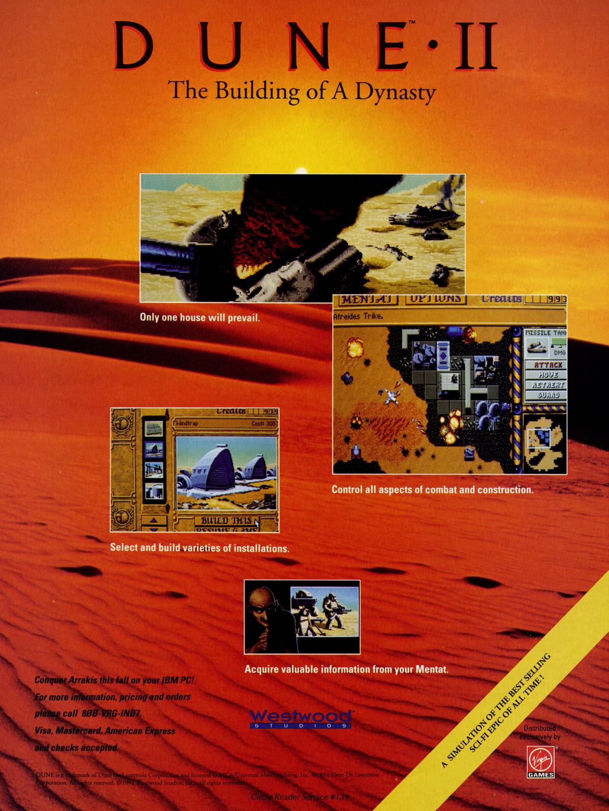 1992 - Dune II - The Building of a Dynasty [DOS][Adlib] (Frank Klepacki)/Covers/17. Ad 1.jpg