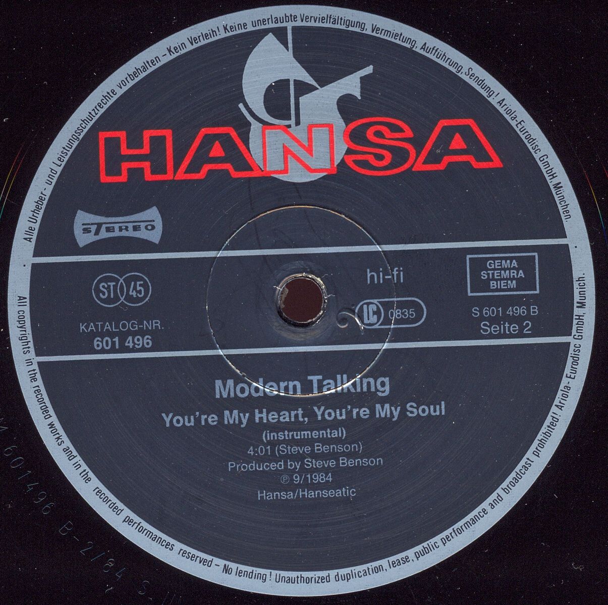 Scan 300 dpi/Modern Talking 1984 You're My Heart 45RPM LP side 2.jpg