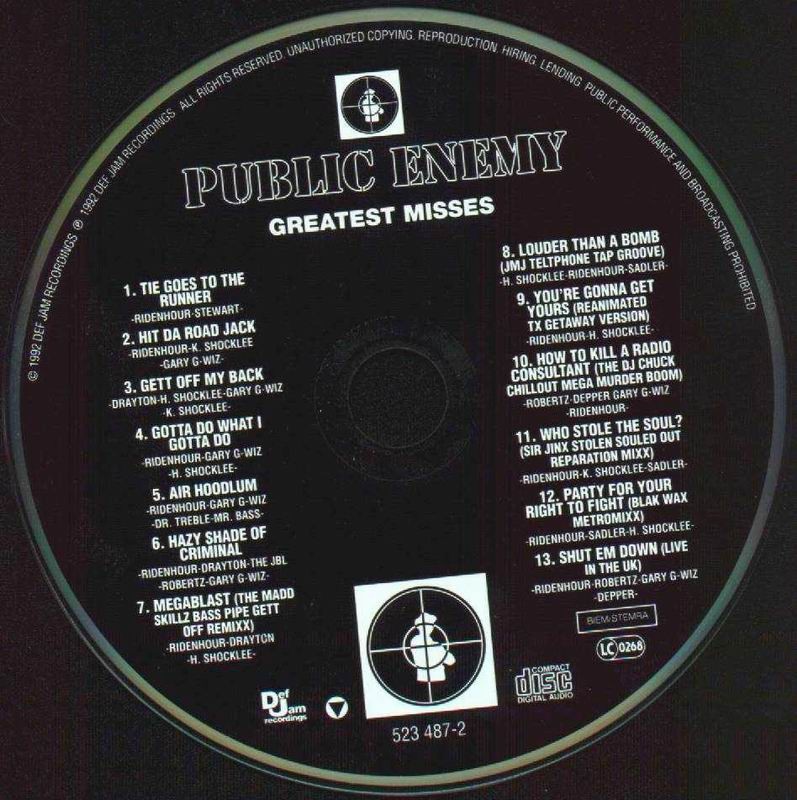 Public Enemy - (Comp) - 1992 - Greatest Misses [FLAC (tarcks+.cue)]/CD.jpg
