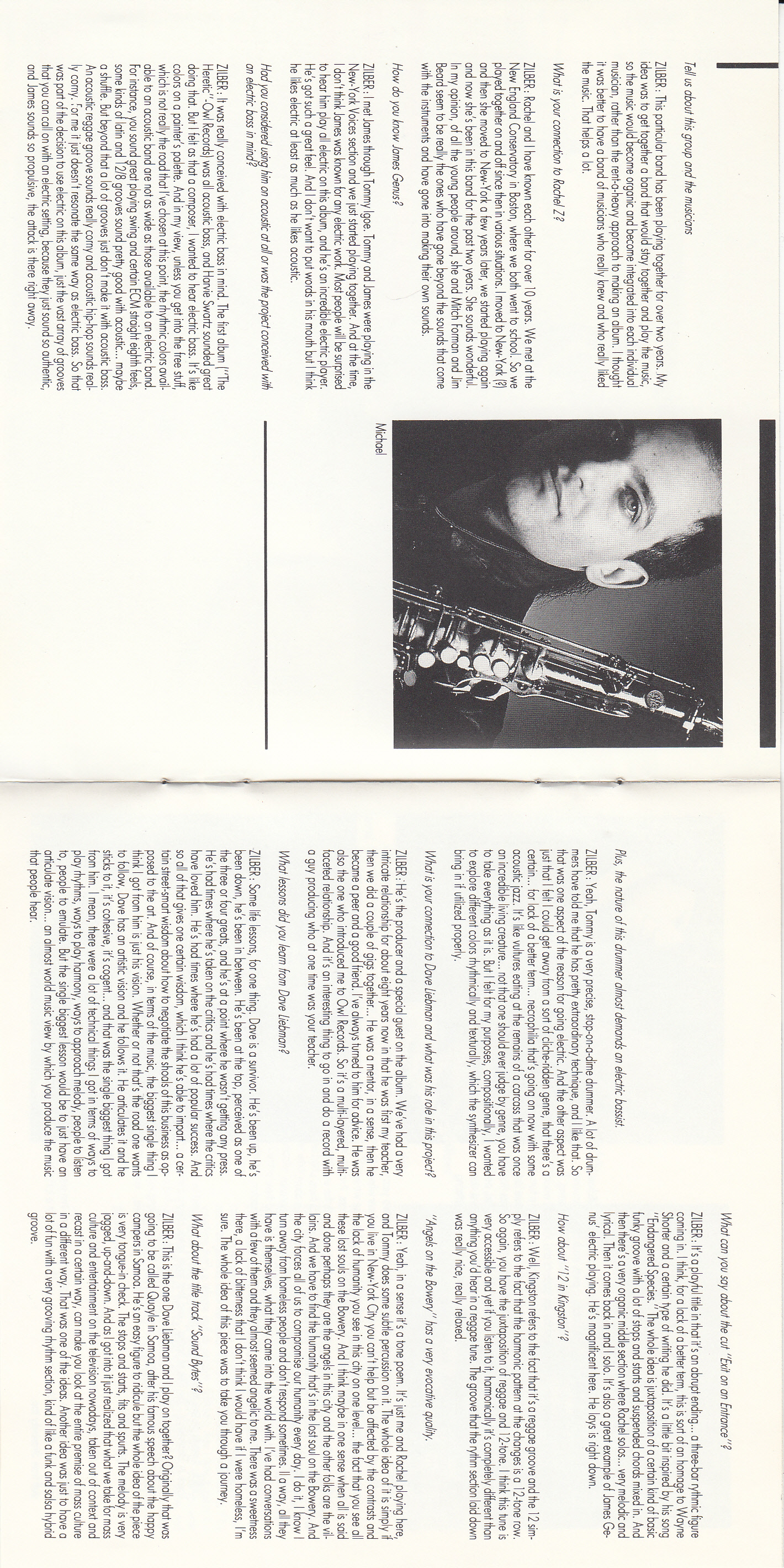 1992 Michael Zilber - Stranger In Brooklyn (1992) by pere1109/Art/booklet1.jpg