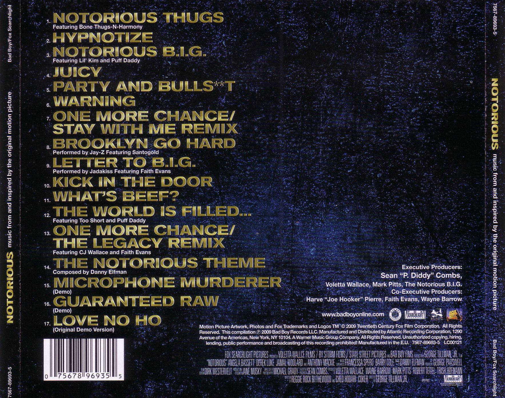 Compilations/The Notorious B.I.G. - Notorious (OST) [2009] by Hillside/Covers/Notorious - Soundtrack - Back.jpg