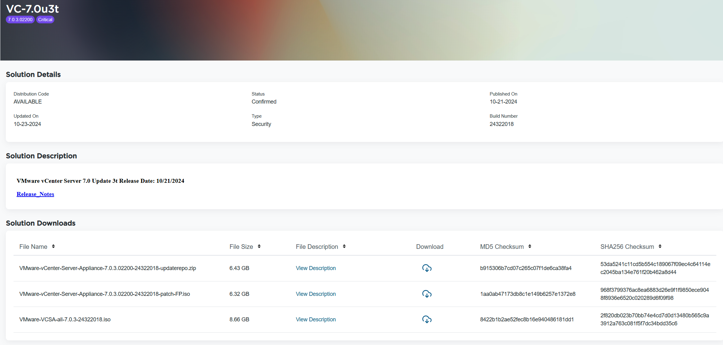 vCenter Server 7.0U3t.png