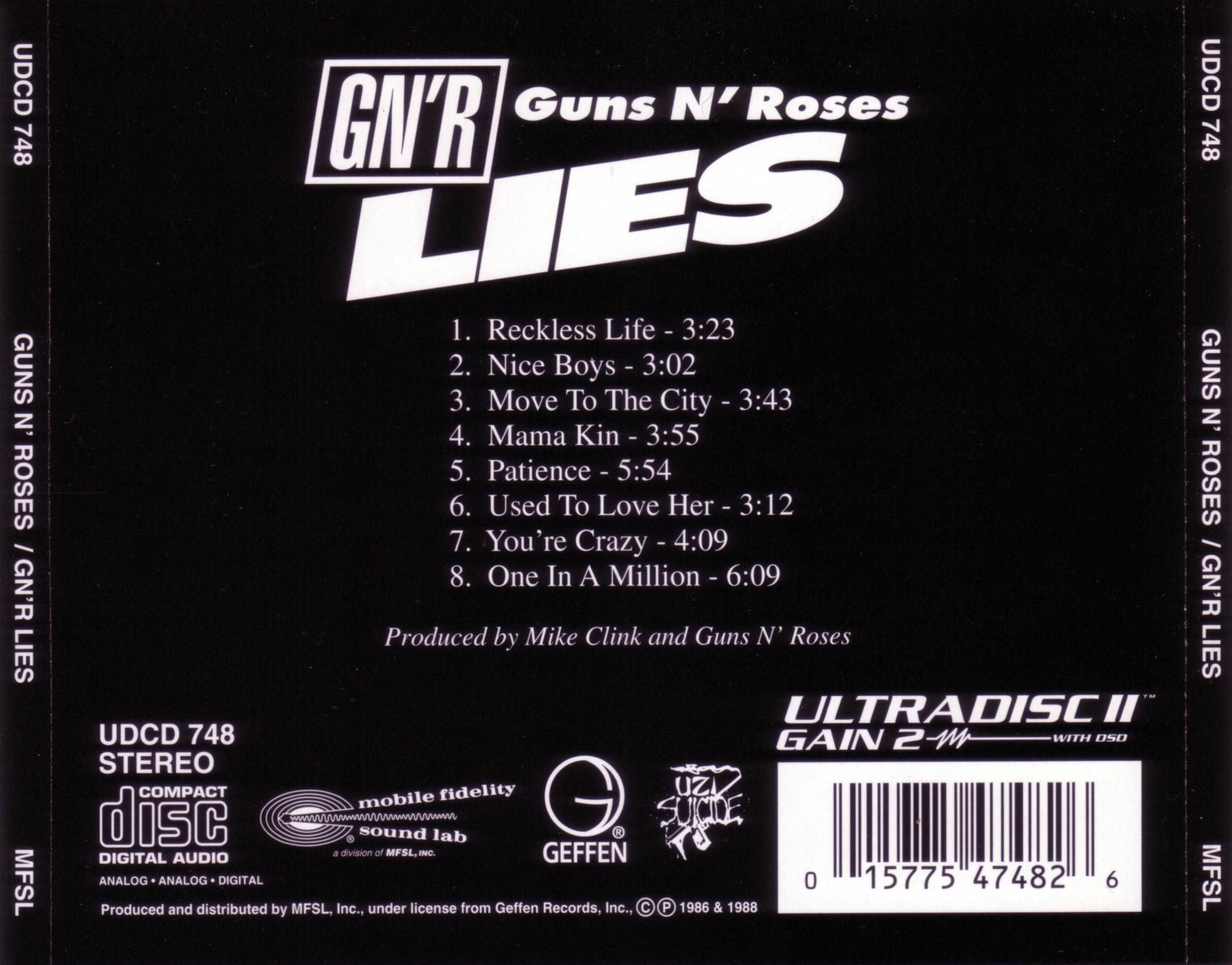 Guns N' Roses - Lies 1989 (Remastered MFSL)/Artwork/back.jpg