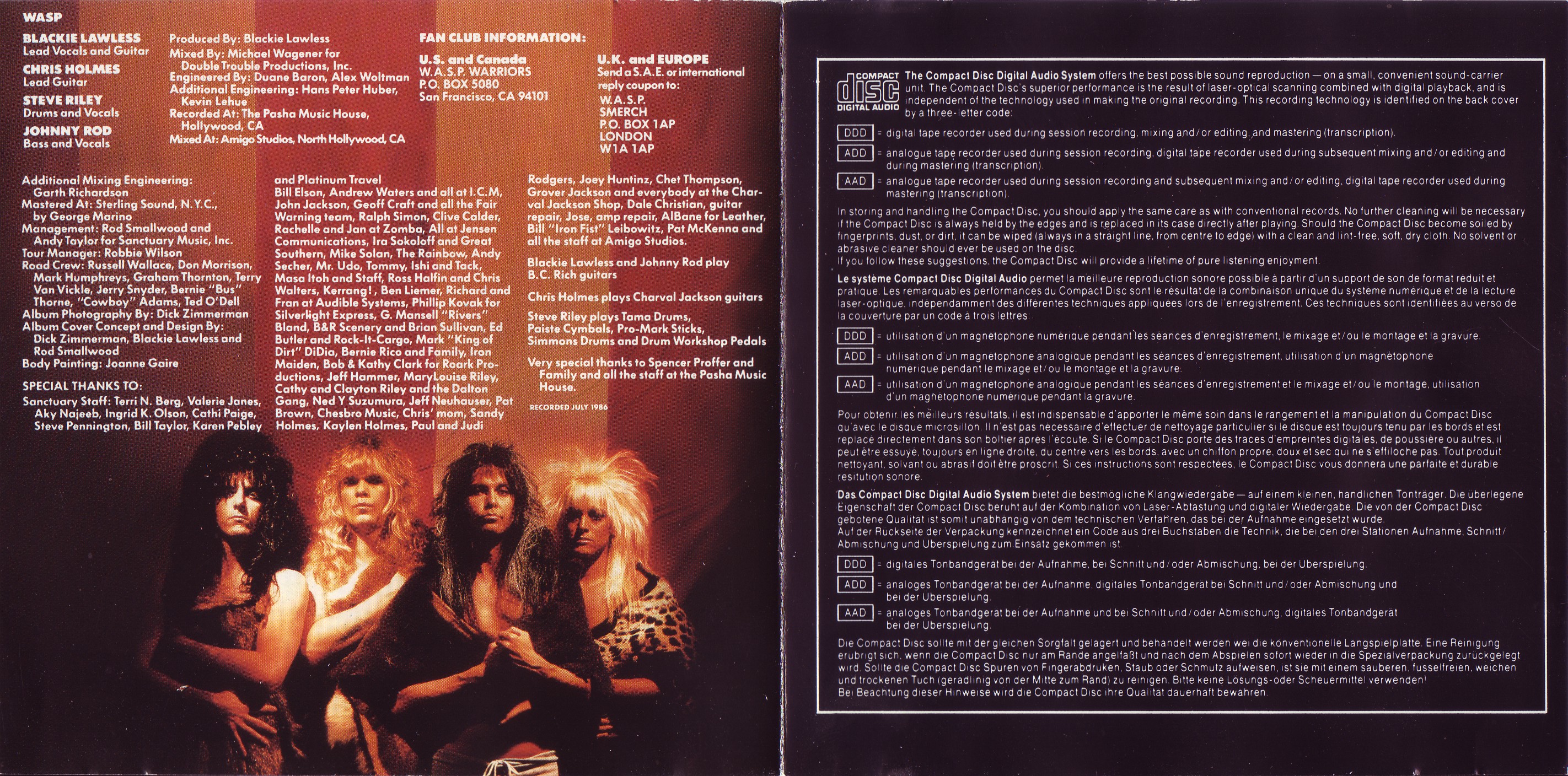 W.A.S.P. - Inside The Electric Circus - 1986. FLAC (image+.cue), lossless/W.A.S.P. '86. Covers/2-3.jpg