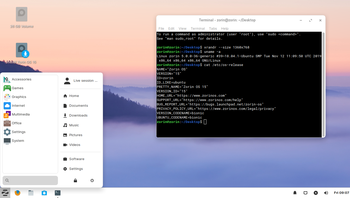 Zorin OS 15 Lite screenshot.png