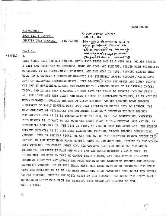Alan Moore's Miracleman/Miracleman- Extras/Miracleman 011 (script page).jpg