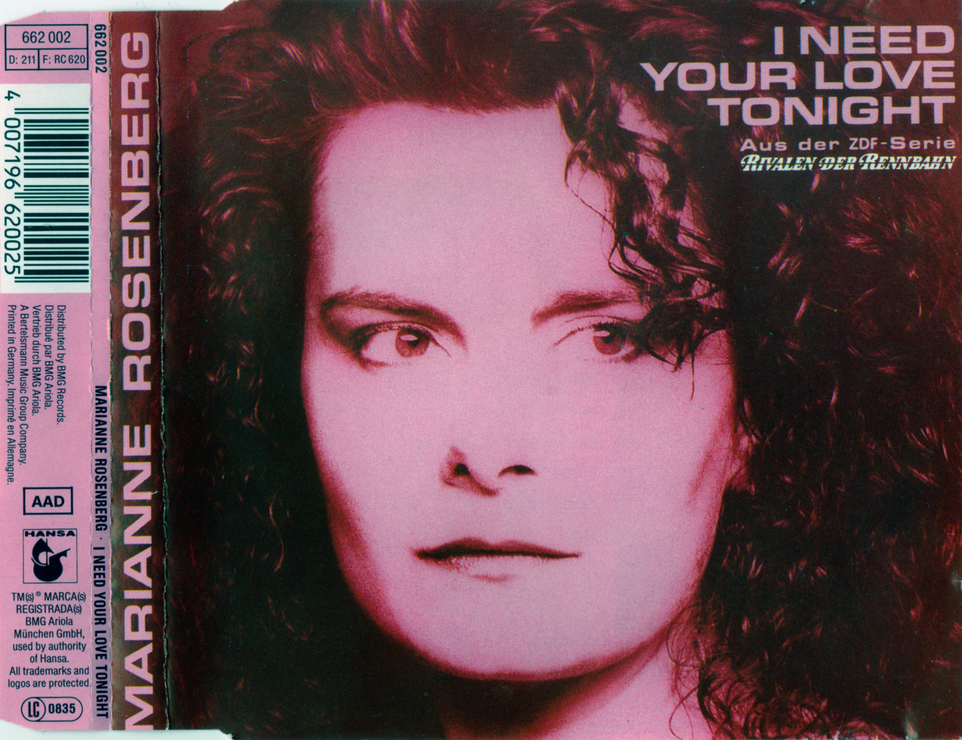 Covers/Marianne Rosenberg - I Need Your Love Tonight CDM (front).jpg
