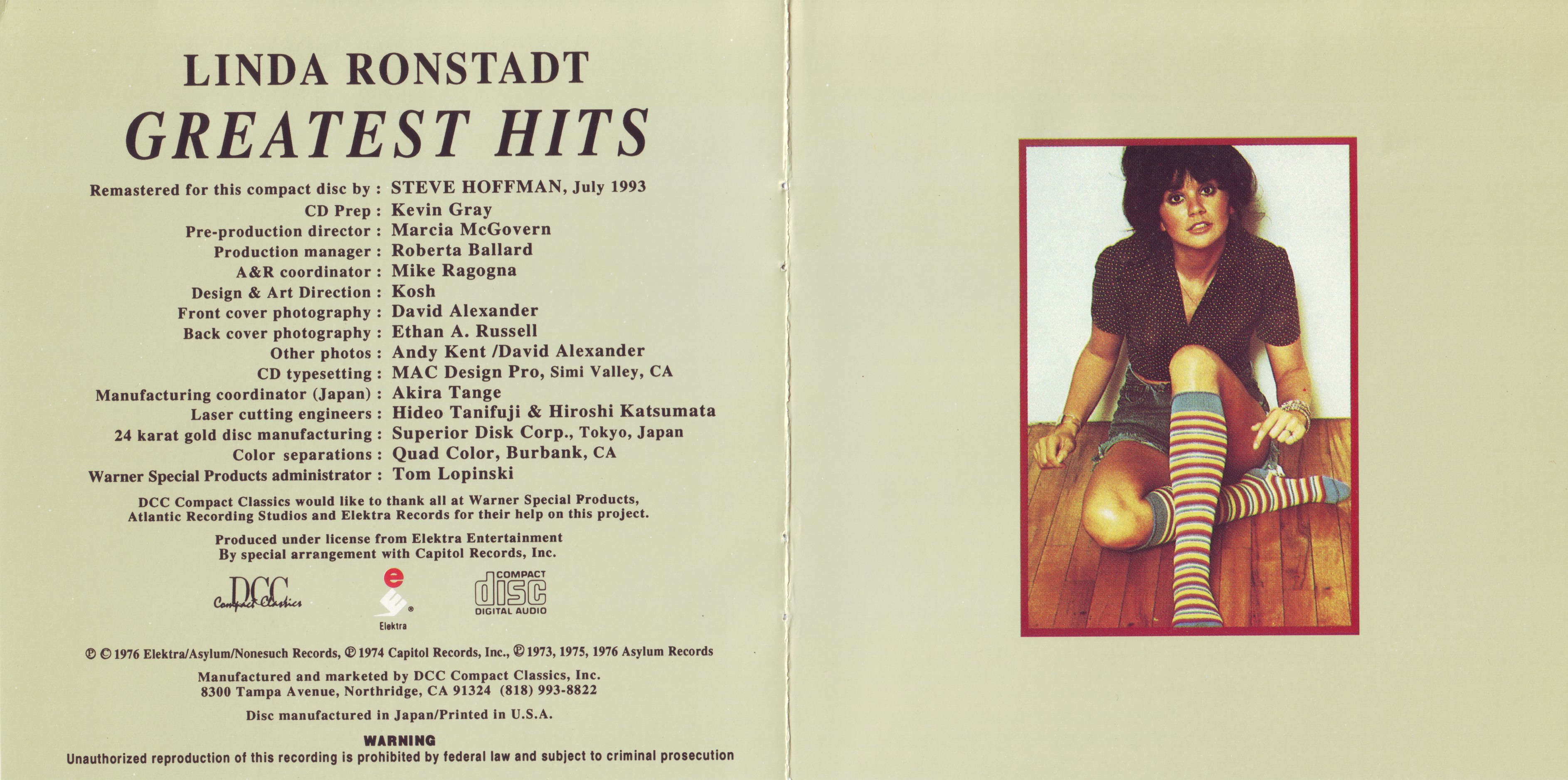 Linda Ronstadt - Greatest Hits [1993 DCC Gold]/Covers/2.jpg