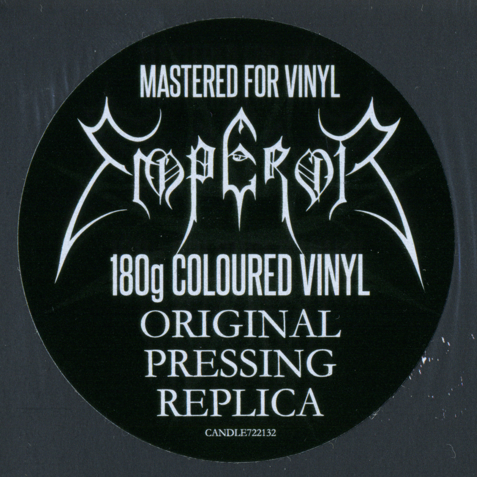 1993 - Emperor [CANDLE722132] (2017 Reissue, M, AT-ART9) 1LP shinigamihand release/Scans/Emperor - Emperor (2017)-Sticker.png
