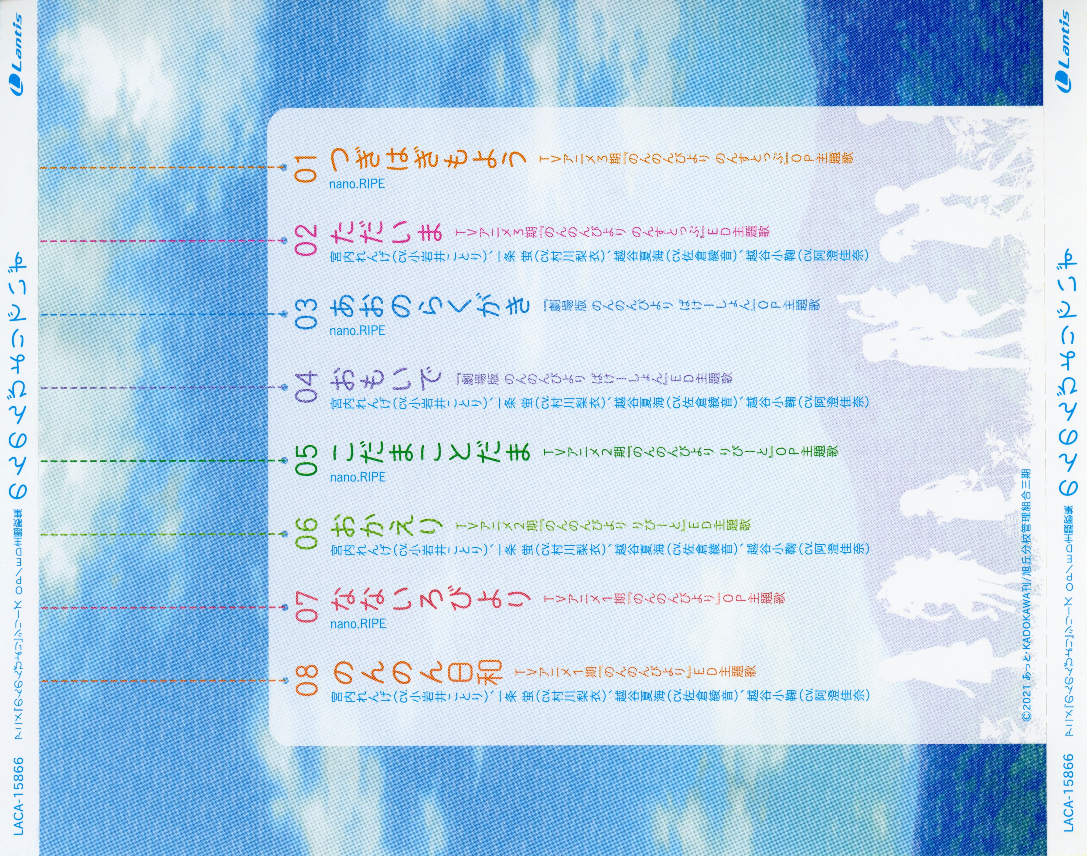 CDs/[210224] ｢のんのんびよりでいず｣ (flac+webp)/Scans/back.webp